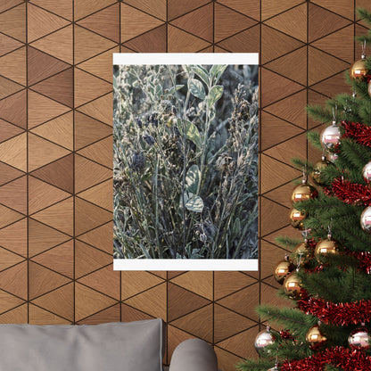 Dried Flowers Winter Wall Art Print | Japandi Neutral Design