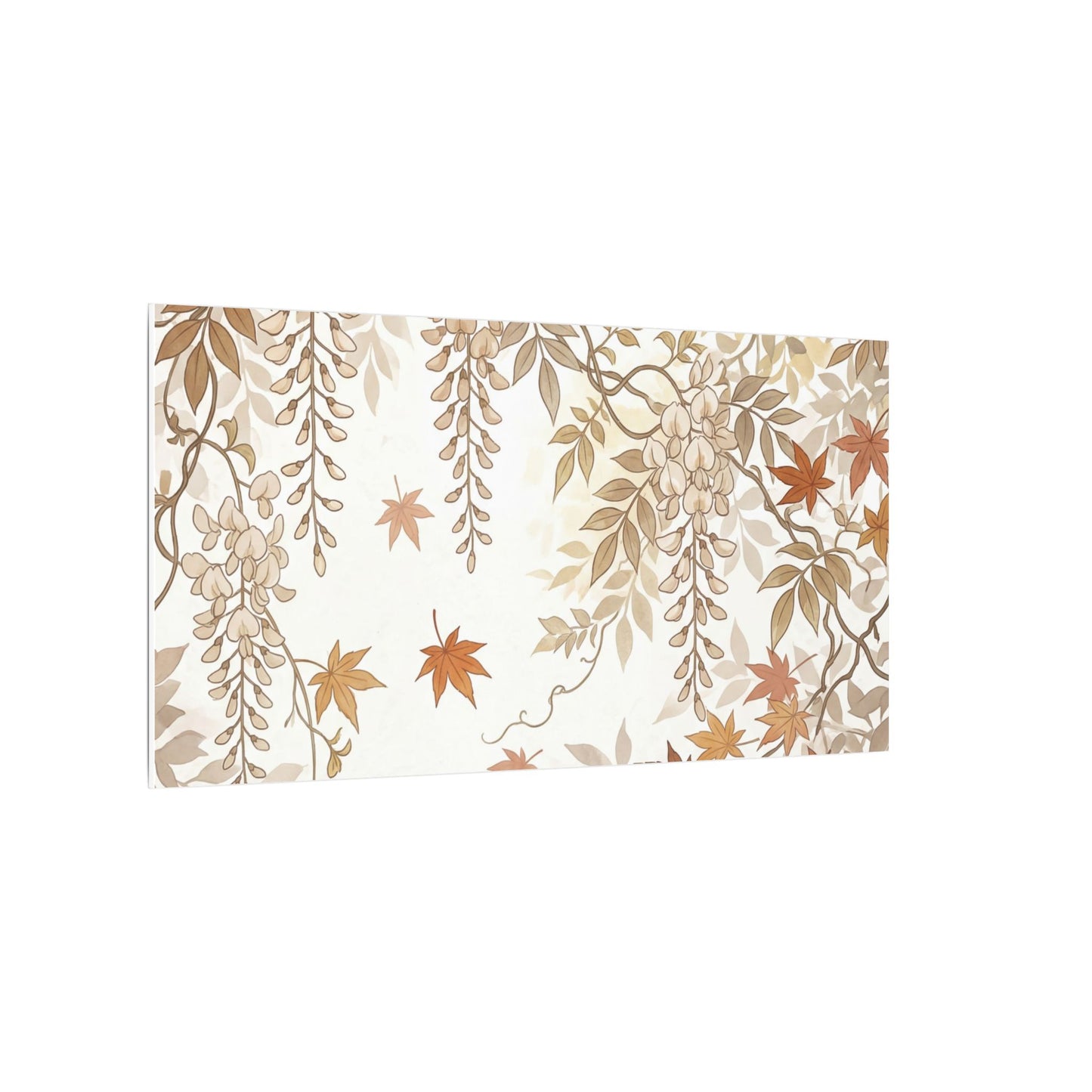 Shibui Wisteria Canvas Art - Japandi Japanese Pattern