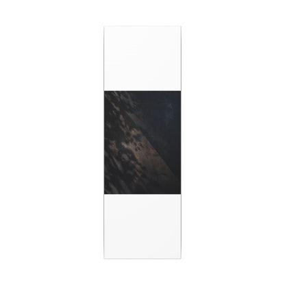 Shadow Play Winter Canvas Art | Dark Japandi Moody Design