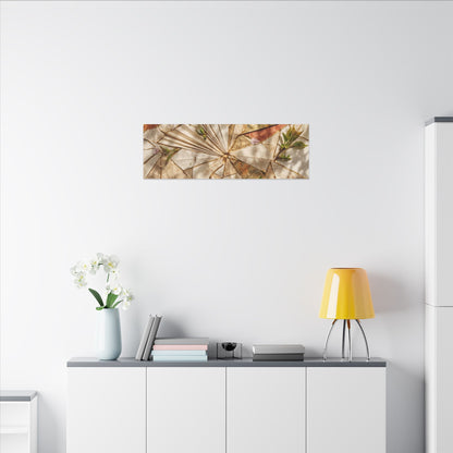 Resilient Paper Fold Canvas Art - Gold Repair Kintsugi