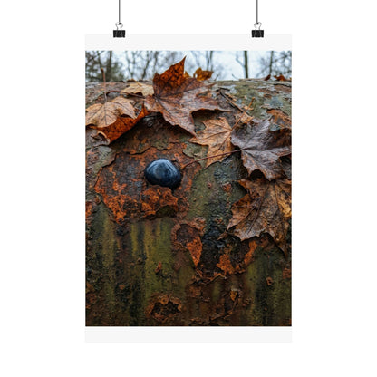 Datsuzoku Rust Patina Wall Art Print - Dark Japandi Moody Minimal