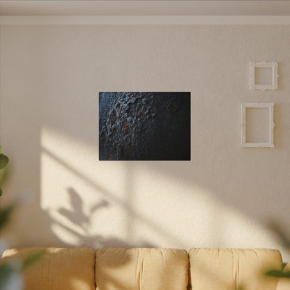 Rust Patina Canvas Art | Winter Dark Japandi Shadow Zen Art
