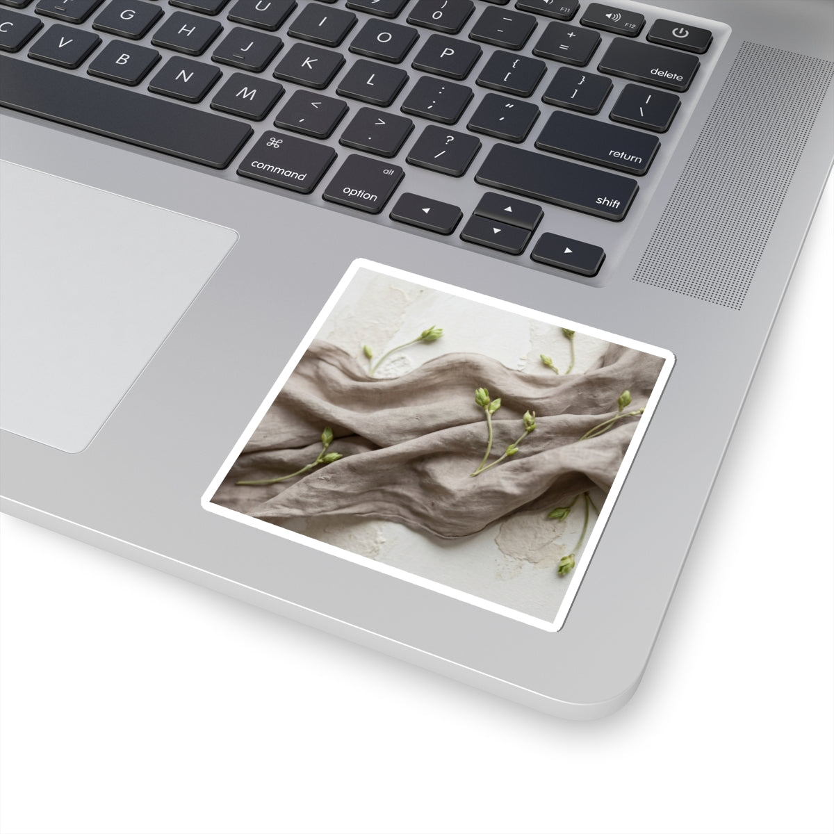 Silk Drape Spring Sticker | Japandi Cozy Design