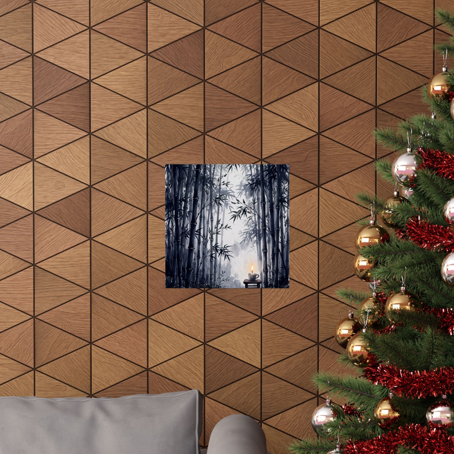 Bamboo Grove Spring Wall Art Print | Zen Peaceful Design