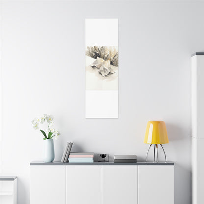 Paper Fold Watercolor Canvas Art | Warm Japandi Art