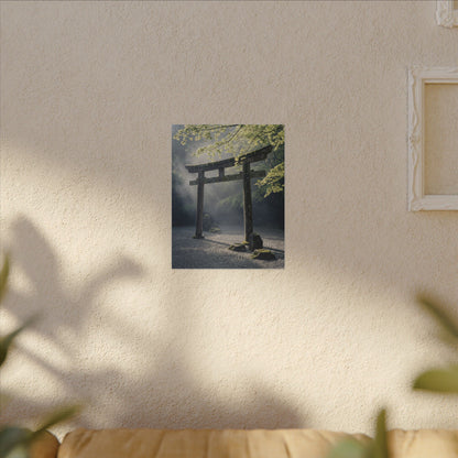 Torii Gate Canvas Art | Spring Zen Karesansui Art