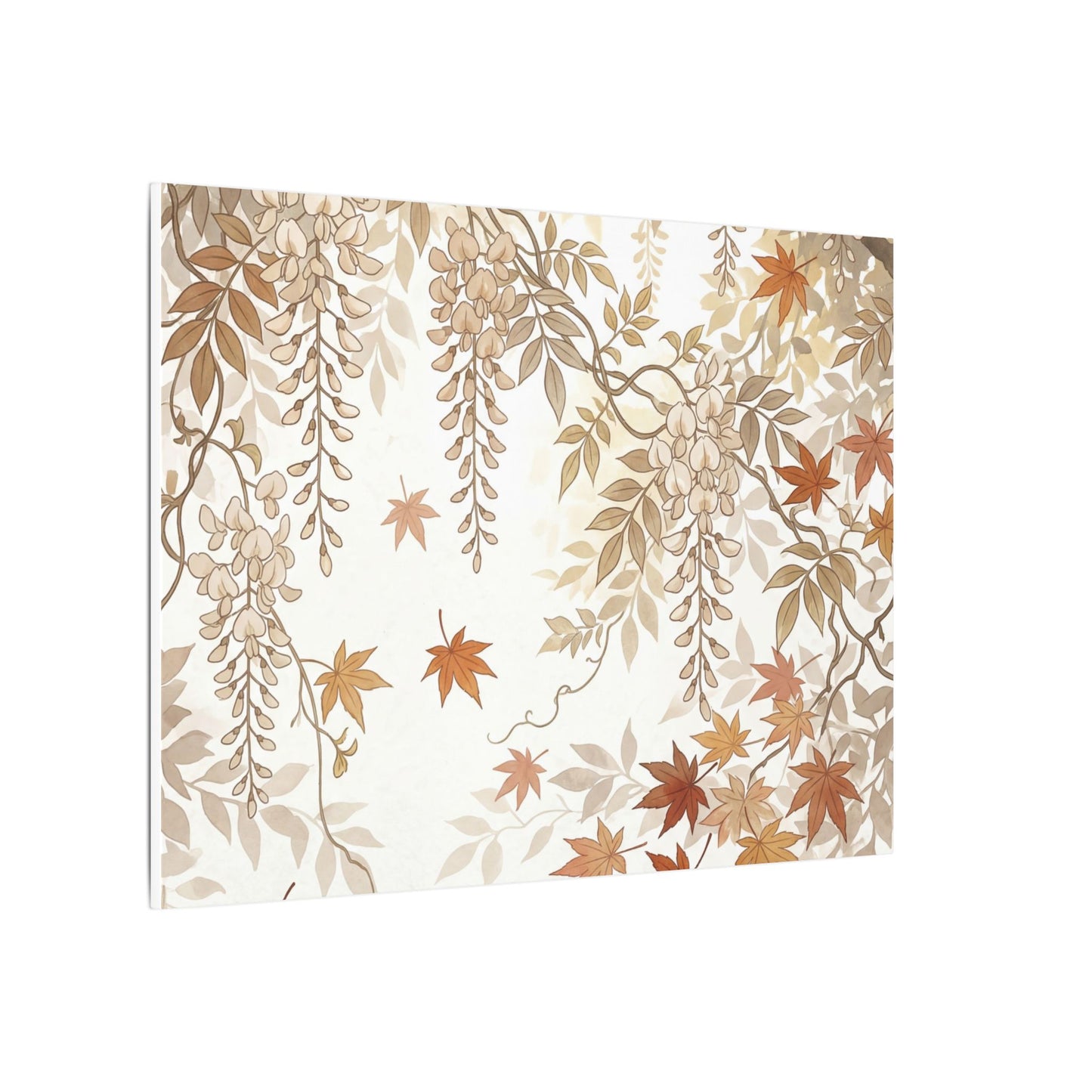 Shibui Wisteria Canvas Art - Japandi Japanese Pattern