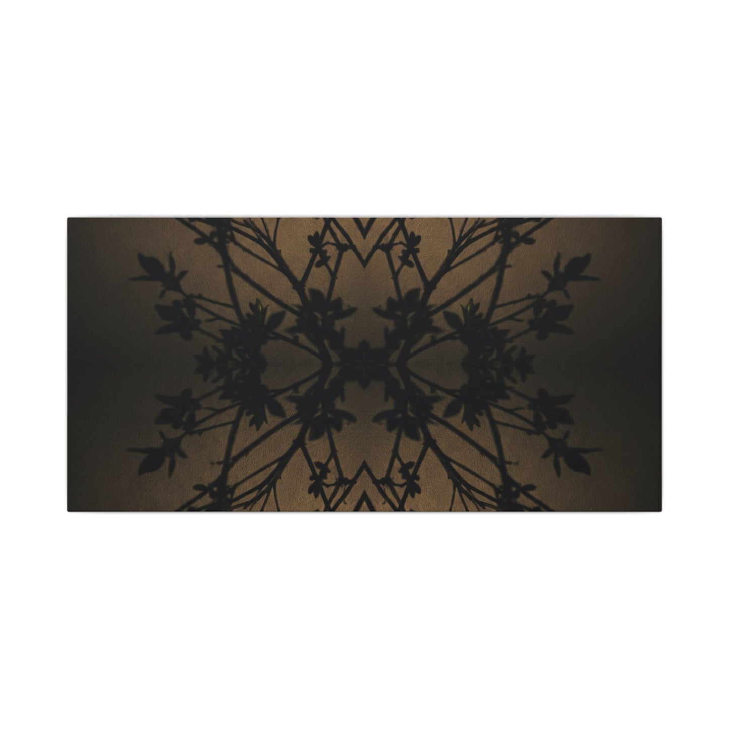 Golden Hour Shadow Play Canvas Art - Dark Japandi Seijaku