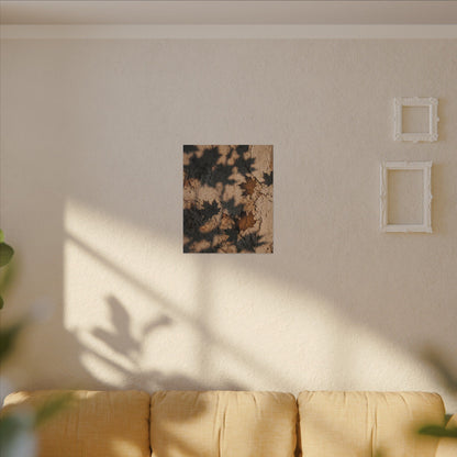 Cozy Shadow Play Canvas Art - Texture Japandi