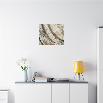 Silk Drape Canvas Art | Spring Japandi Japanese Pattern Art