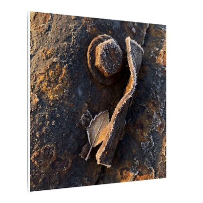 Moody Rust Patina Canvas Art - Moody Minimal Dark Japandi