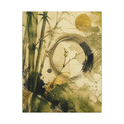 Ink Brushstroke Sumi E Canvas Art | Calm Zen Art