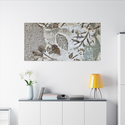 Ceramic Bowl Winter Canvas Art | Japandi Earthy Design