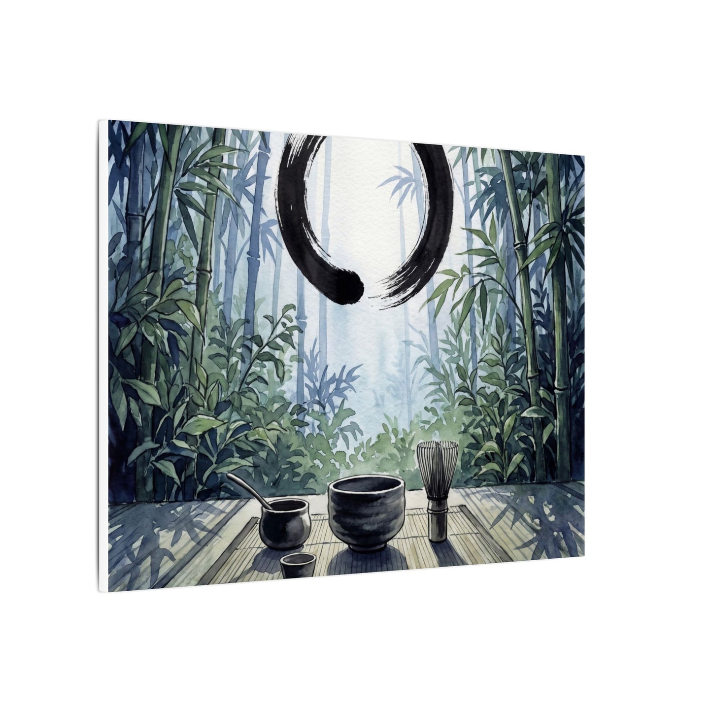 Seijaku Tea Ceremony Canvas Art - Zen Enso