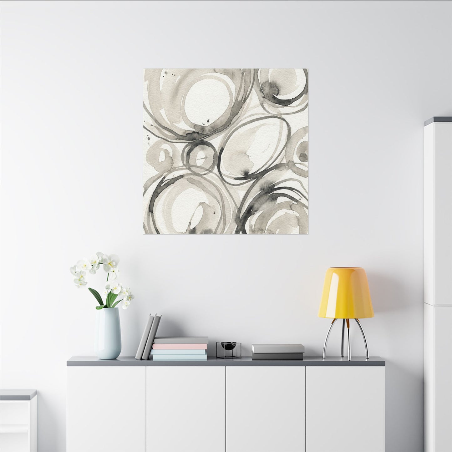Handcrafted Feel Japandi Watercolor Canvas Art