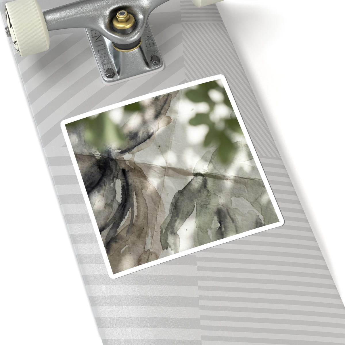Japandi Paper Fold in Dappled | Watercolor Sticker Art Print