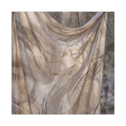 Ma Silk Drape Canvas Art - Japandi Japanese Pattern