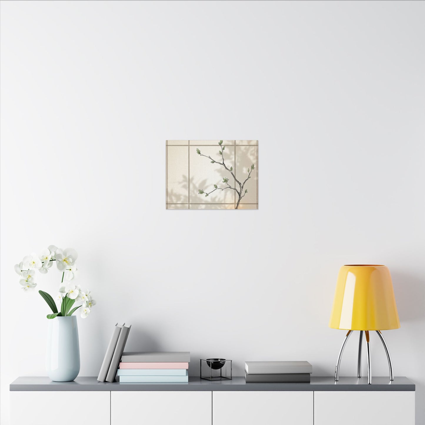 Shoji Screen Spring Canvas Art | Japandi Cozy Design