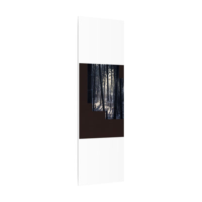 Bamboo Grove Canvas Art | Winter Dark Japandi Moody Minimal Art