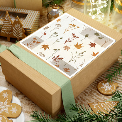 Dried Flowers Autumn Sticker | Japandi Warm Design