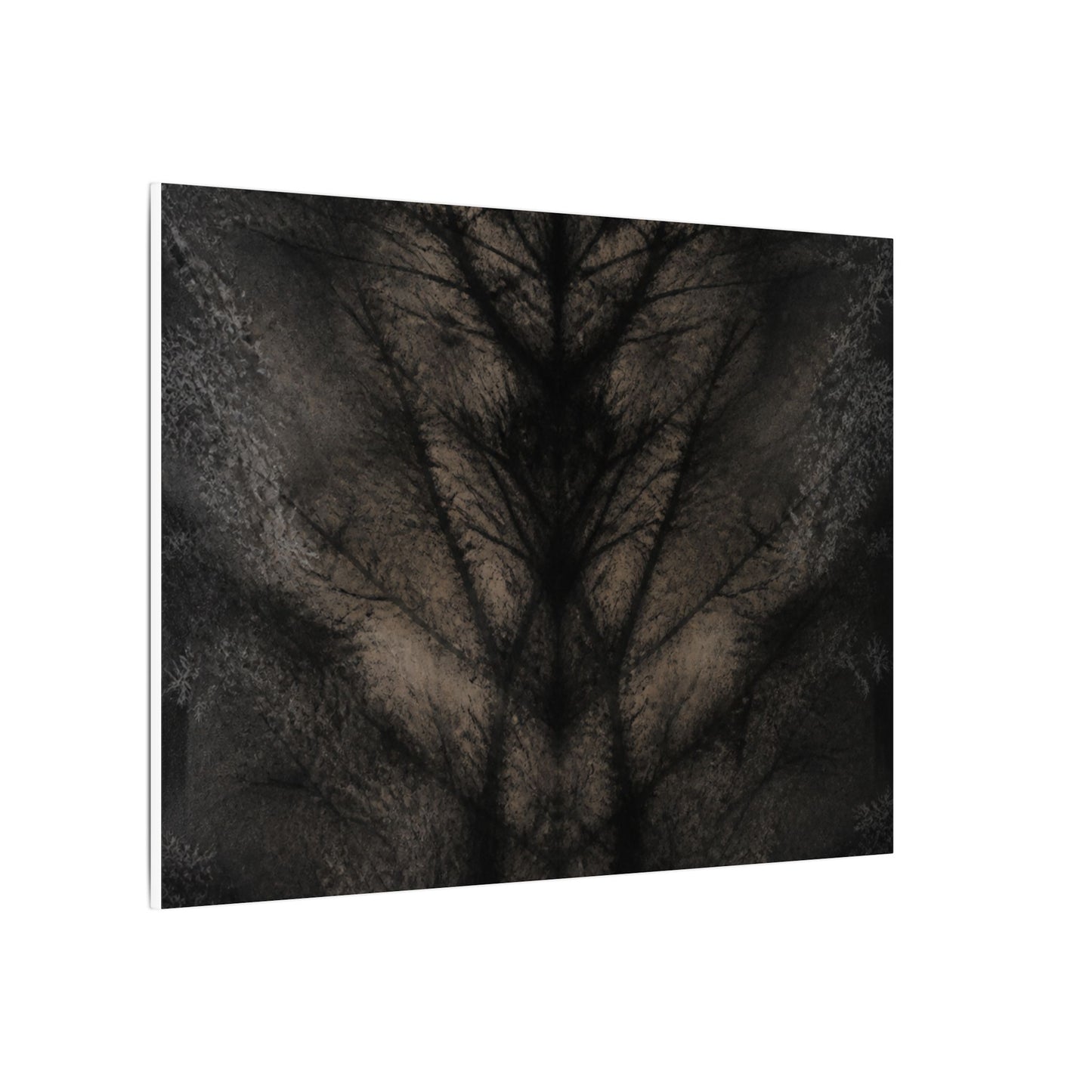 Seijaku Shadow Play Canvas Art - Dark Japandi Charcoal Ink