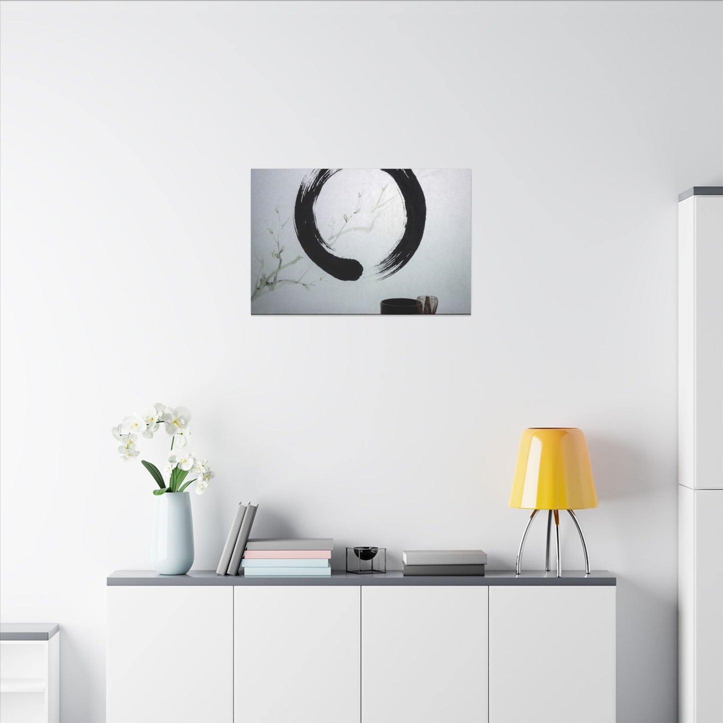Tea Ceremony Enso Canvas Art | Peaceful Zen Art