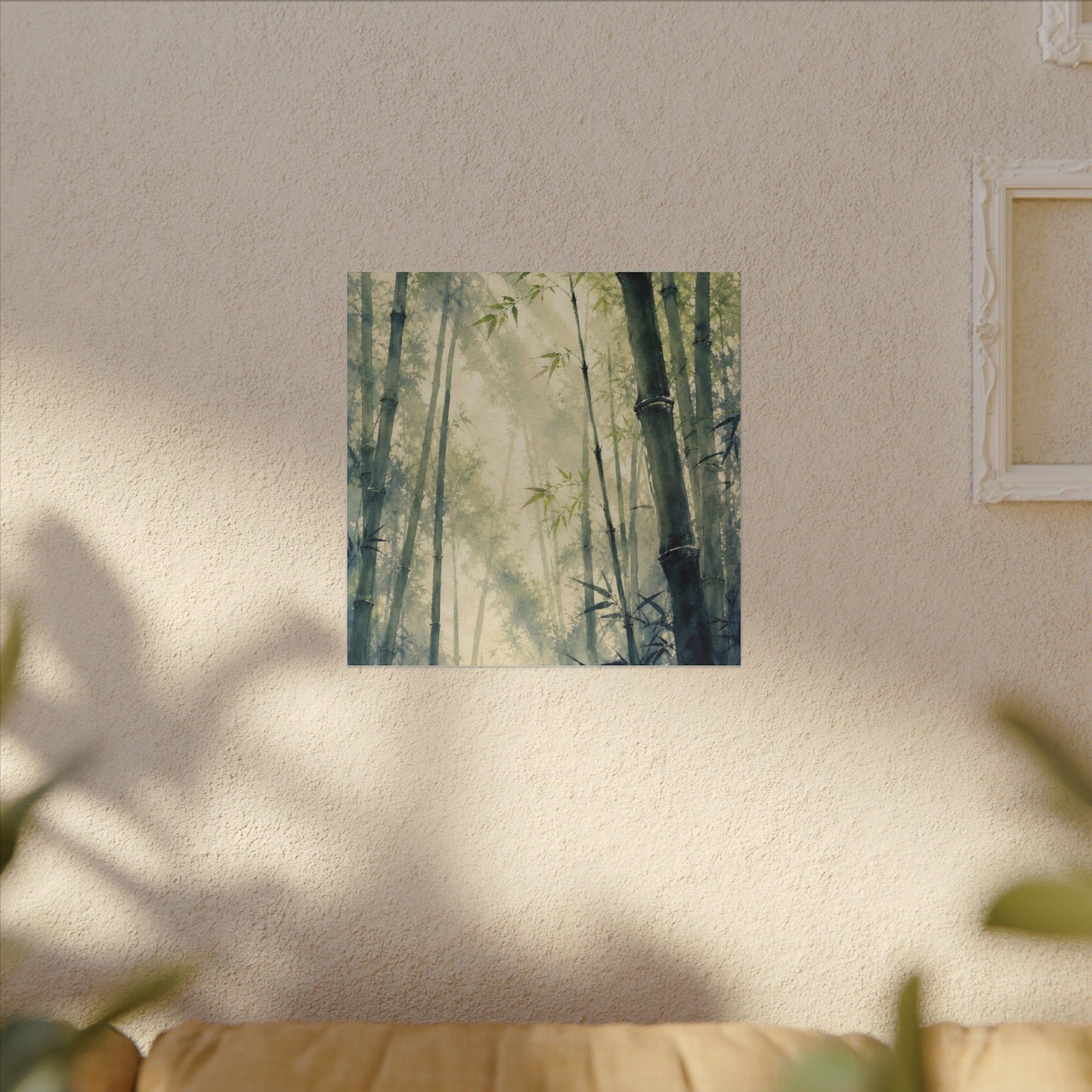 Bamboo Grove Spring Canvas Art | Zen Serene Design