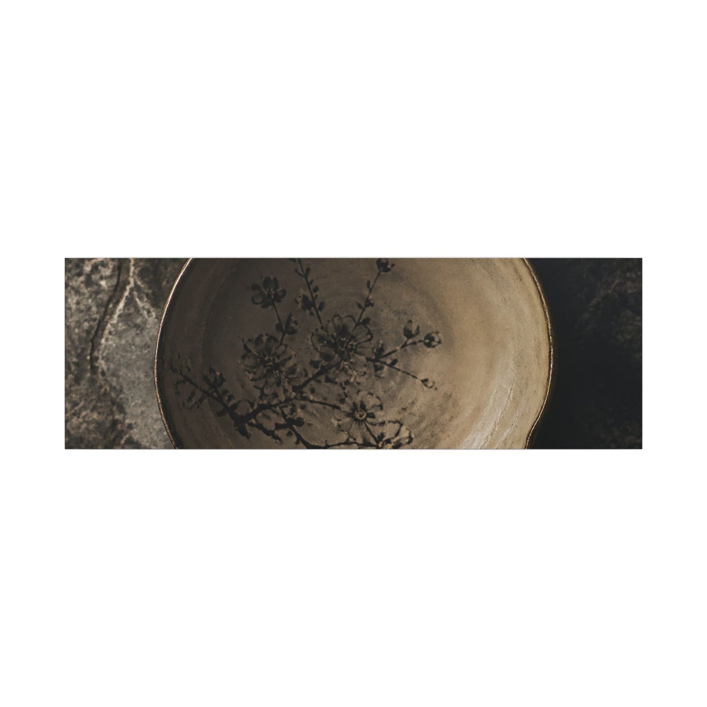 Ceramic Bowl Spring Canvas Art | Japandi Earthy Design