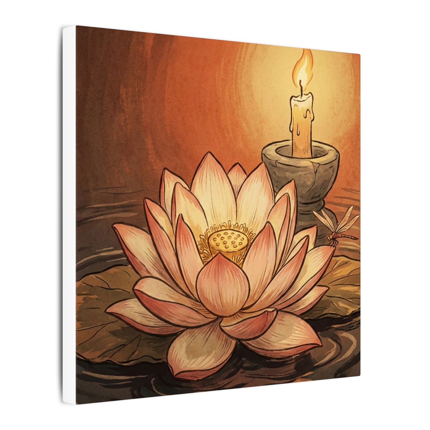 Fukinsei Dried Flowers Canvas Art - Japandi Texture