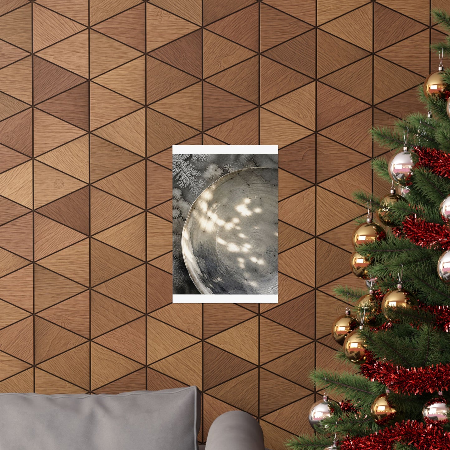 Winter Ceramic Bowl Watercolor Wall Art Print | Cozy Decor