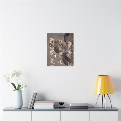 Shadow Play Summer Canvas Art | Japandi Elegant Design