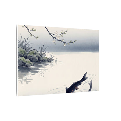 Ma Koi Pond Canvas Art - Zen Ukiyo E Inspired