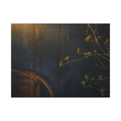 Spring Rust Patina Dark Texture Canvas Art | Moody Decor