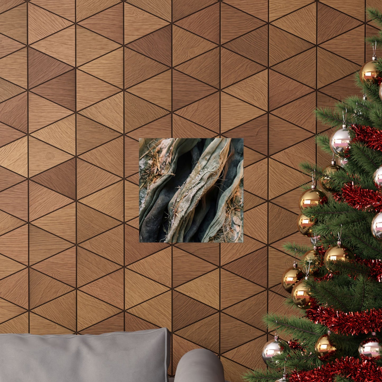 Silk Drape Texture Wall Art Print | Neutral Japandi Art