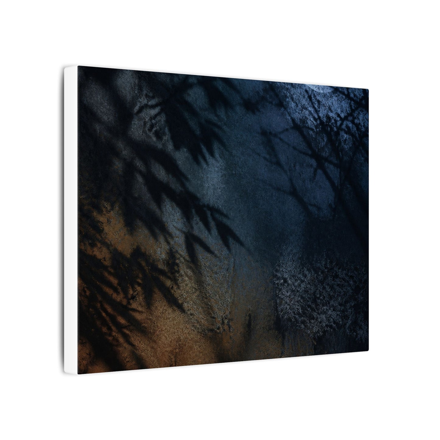 Kanso Shadow Play Canvas Art - Dark Japandi Shadow Zen