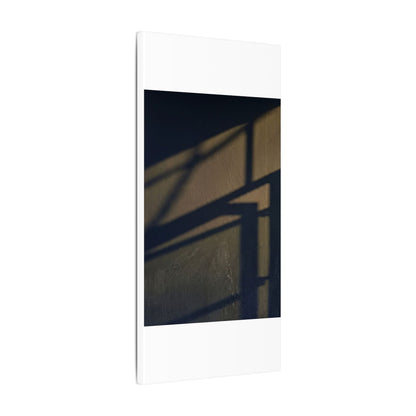 Sophisticated Shadow Play Canvas Art - Moody Minimal Dark Japandi