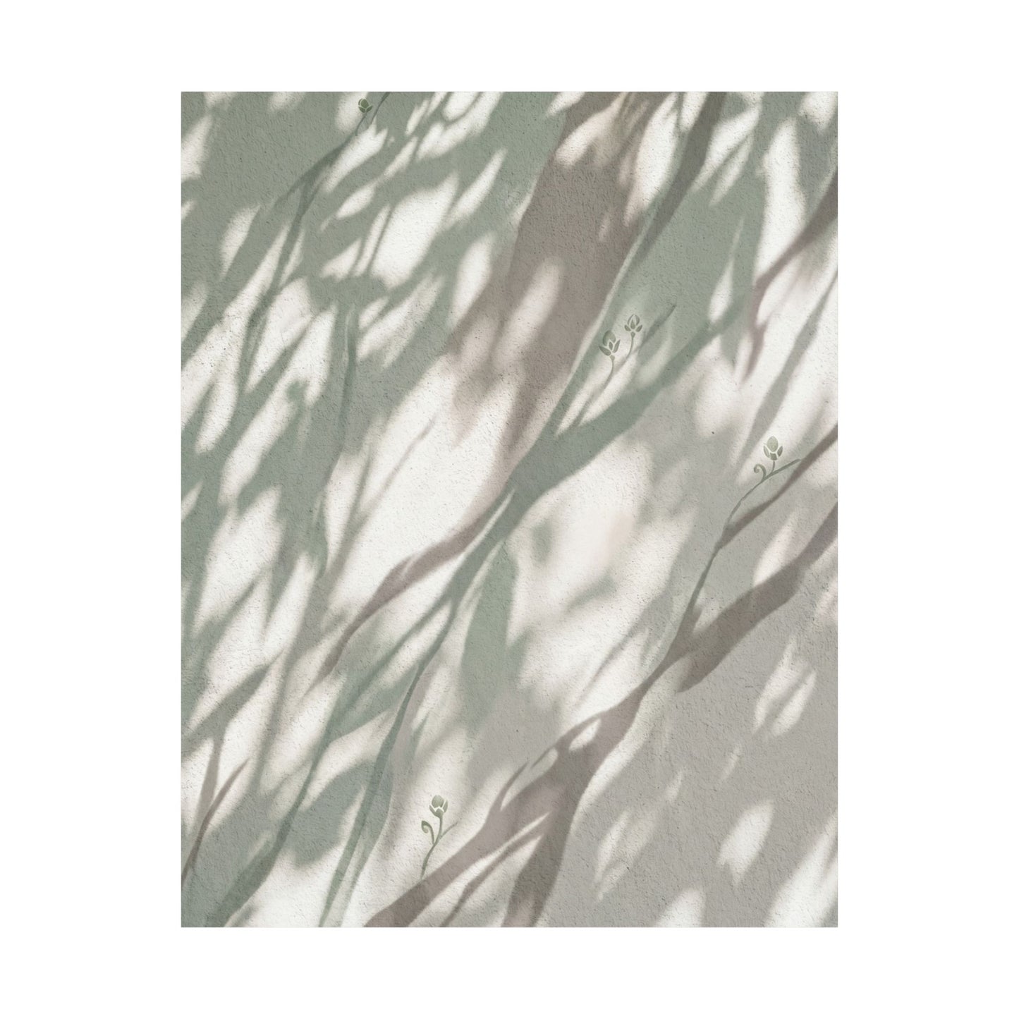 Shadow Play Spring Wall Art Print | Japandi Neutral Design