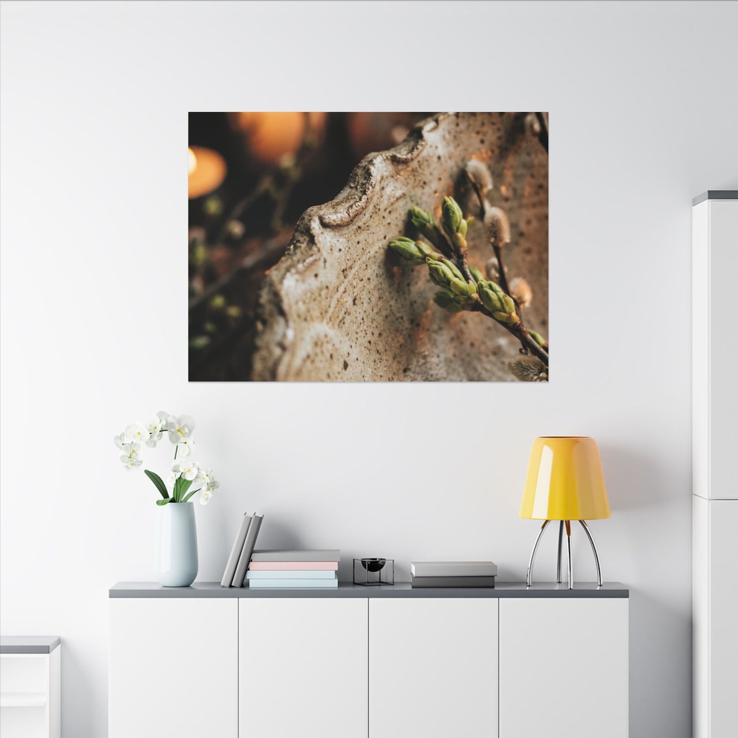 Overcast Ceramic Bowl Canvas Art - Japandi Ma