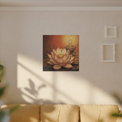 Fukinsei Dried Flowers Canvas Art - Japandi Texture