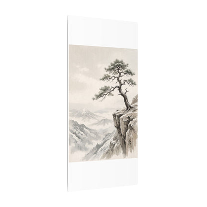 Seijaku Pine Tree Canvas Art - Japandi Japanese Pattern