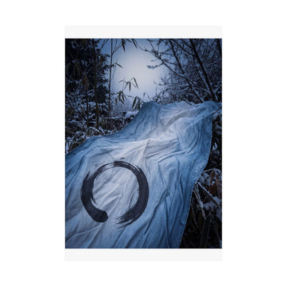 Silk Drape Winter Wall Art Print | Zen Serene Design