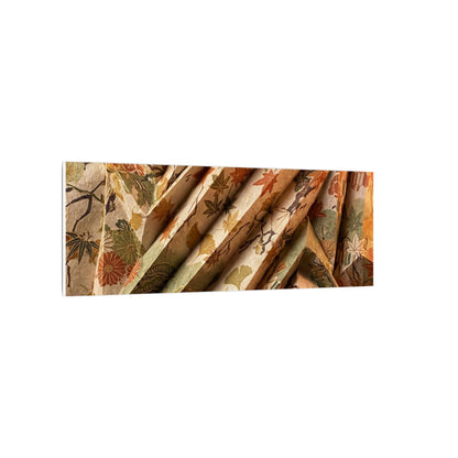 Paper Fold Autumn Canvas Art | Japandi Earthy Design