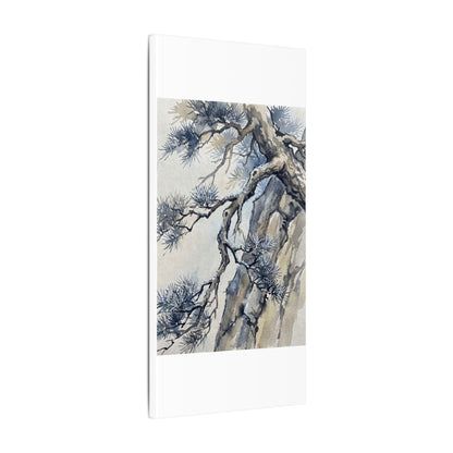 Moonlight Pine Tree Canvas Art - Japandi Seijaku