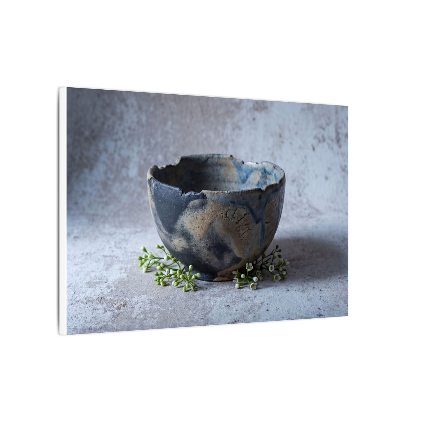 Ceramic Bowl Spring Canvas Art | Japandi Warm Design