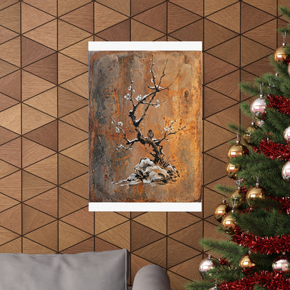 Datsuzoku Rust Patina Wall Art Print - Zen Sumi E
