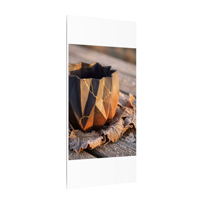 Paper Fold Gold Repair Canvas Art | Philosophical Kintsugi Art