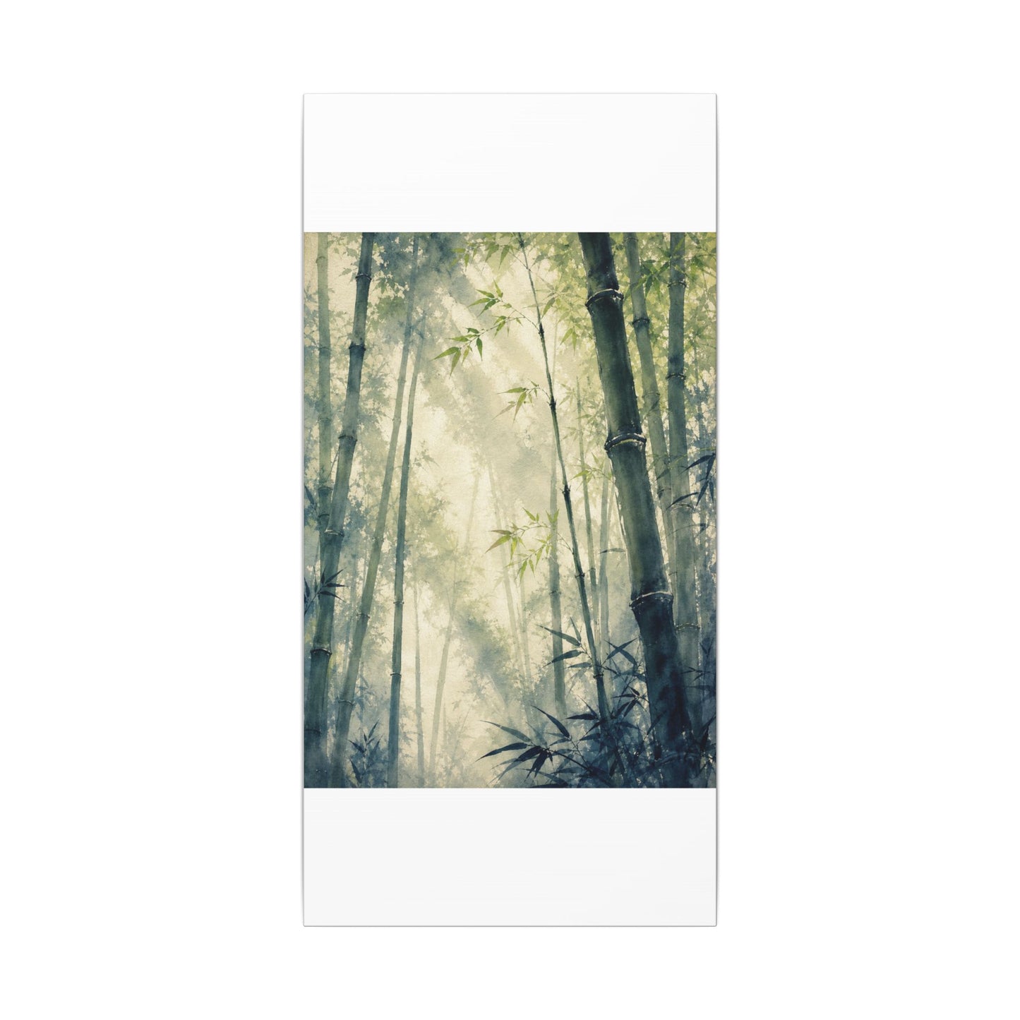 Bamboo Grove Spring Canvas Art | Zen Serene Design