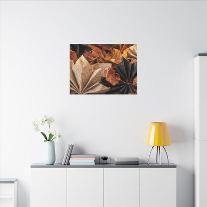 Paper Fold Texture Canvas Art | Elegant Japandi Art