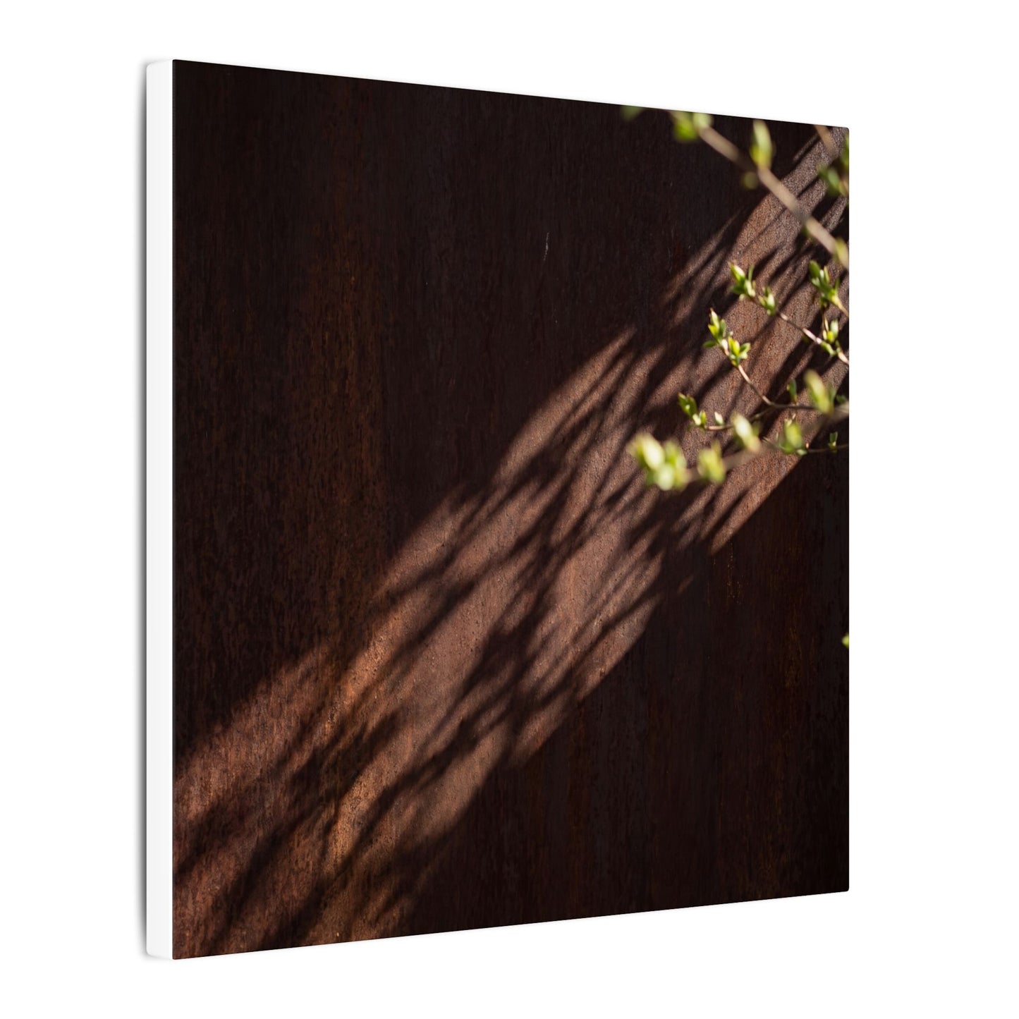 Rust Patina Moody Minimal Canvas Art | Sophisticated Dark Japandi Art