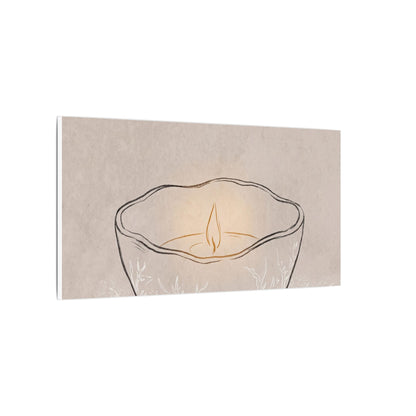 Ceramic Bowl Minimal Line Canvas Art | Neutral Japandi Art